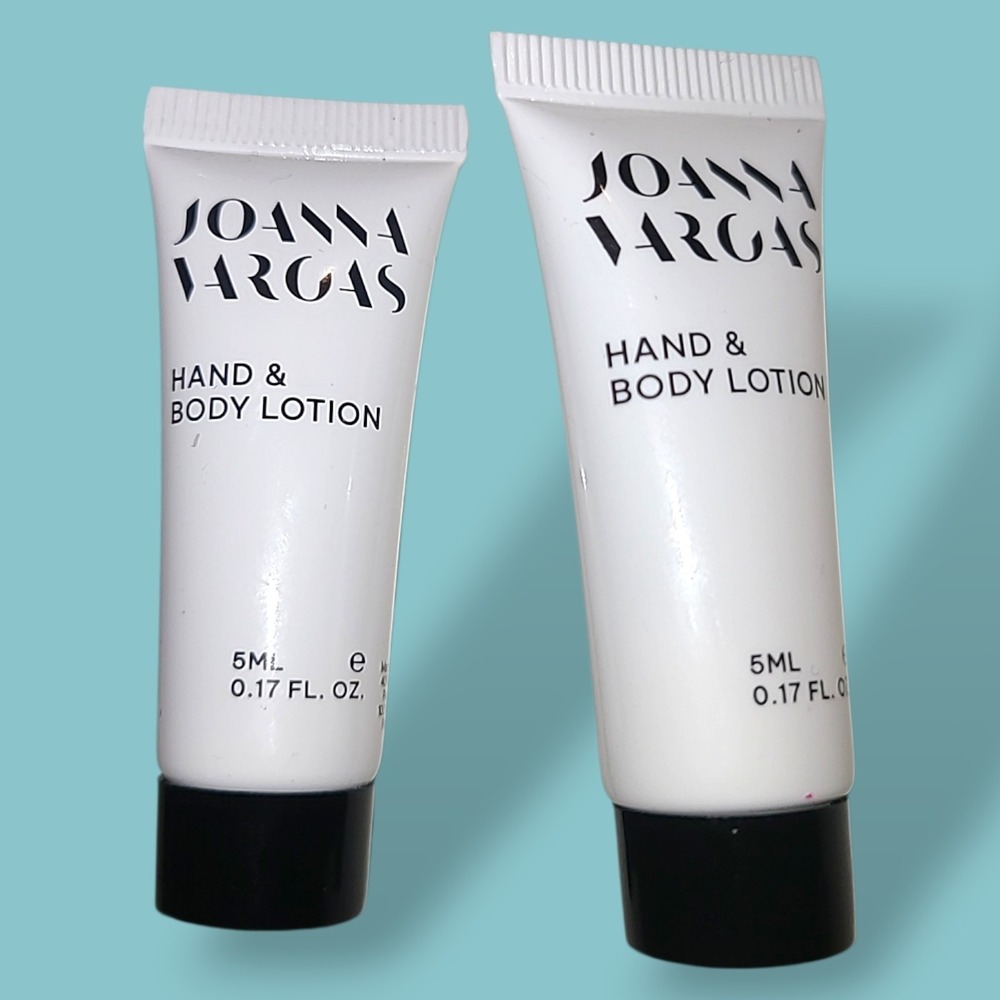 Joanna Vargas Hand & Body Lotion 5ml Travel Size Lot of 2 New Sealed
